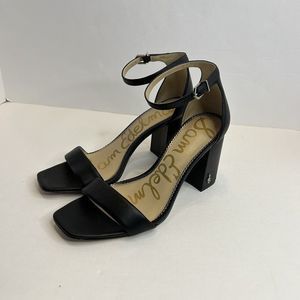Sam Edelman Daniella Black Ankle Strap Heels 8
